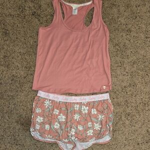 Lucky Brand Pink Floral Sleepwear Set